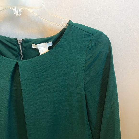 H&M emerald green dress size 6 - Picture 6 of 6